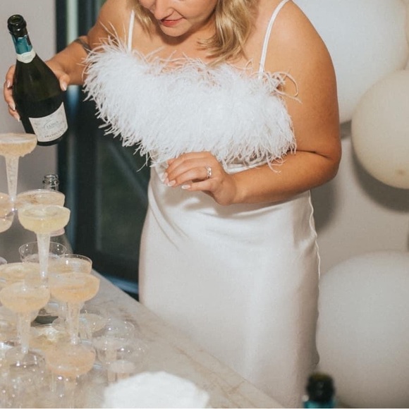 Sleeper Boheme feather-trimmed Dress - Picture 3 of 7